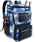 Fishing Backpack with Rod Holder, Large 50L Tackle Bag Water Resistant Tackle Backpack Heavy Duty Fishing Bag Gift for Men Woman