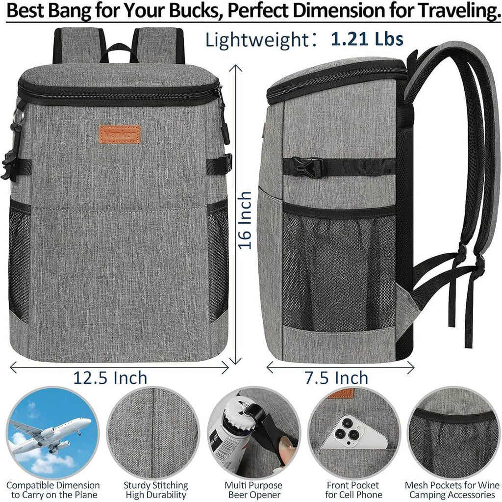 Vankor Camping Cooler Backpack Insulated Waterproof