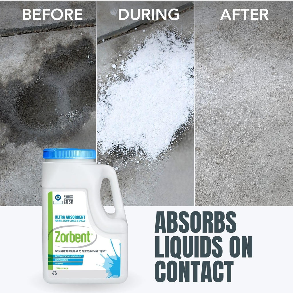 Liquid Spill Kit | 16X More Absorbent than Clay, Commercial-Grade Vomit, Urine, Oil, All Liquids Spill Powder, Reusable