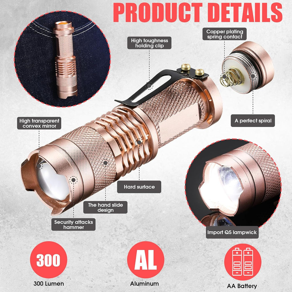 Fumete 20 Pack Mini LED Tactical Flashlights