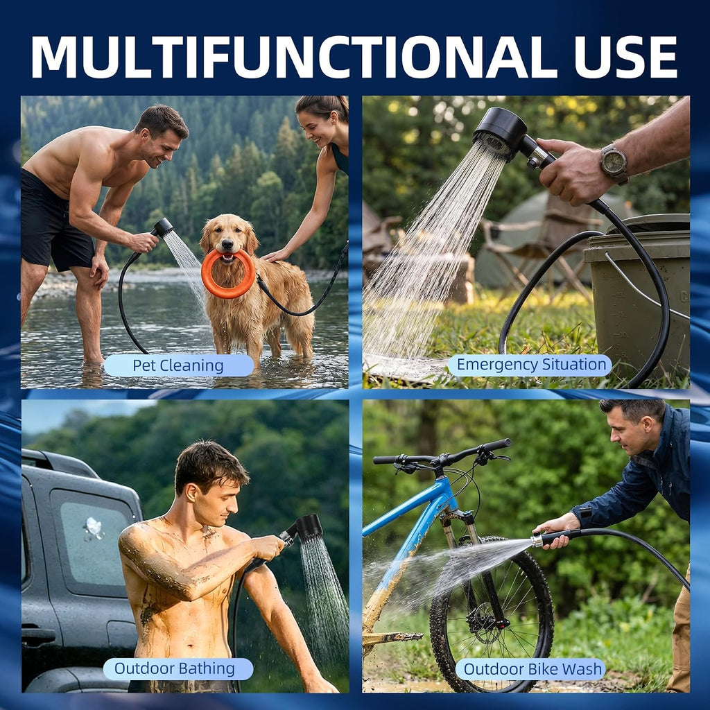Portable Shower for Camping, IPX8 Filtered Camping Shower