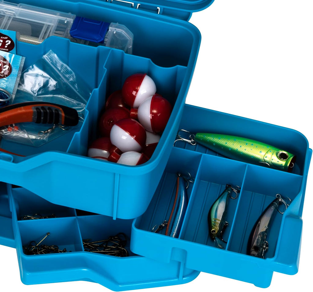 Flambeau Outdoors NextGen 4/0 M Tackle Box 4 Pivot Trays 23 Slots, Blue