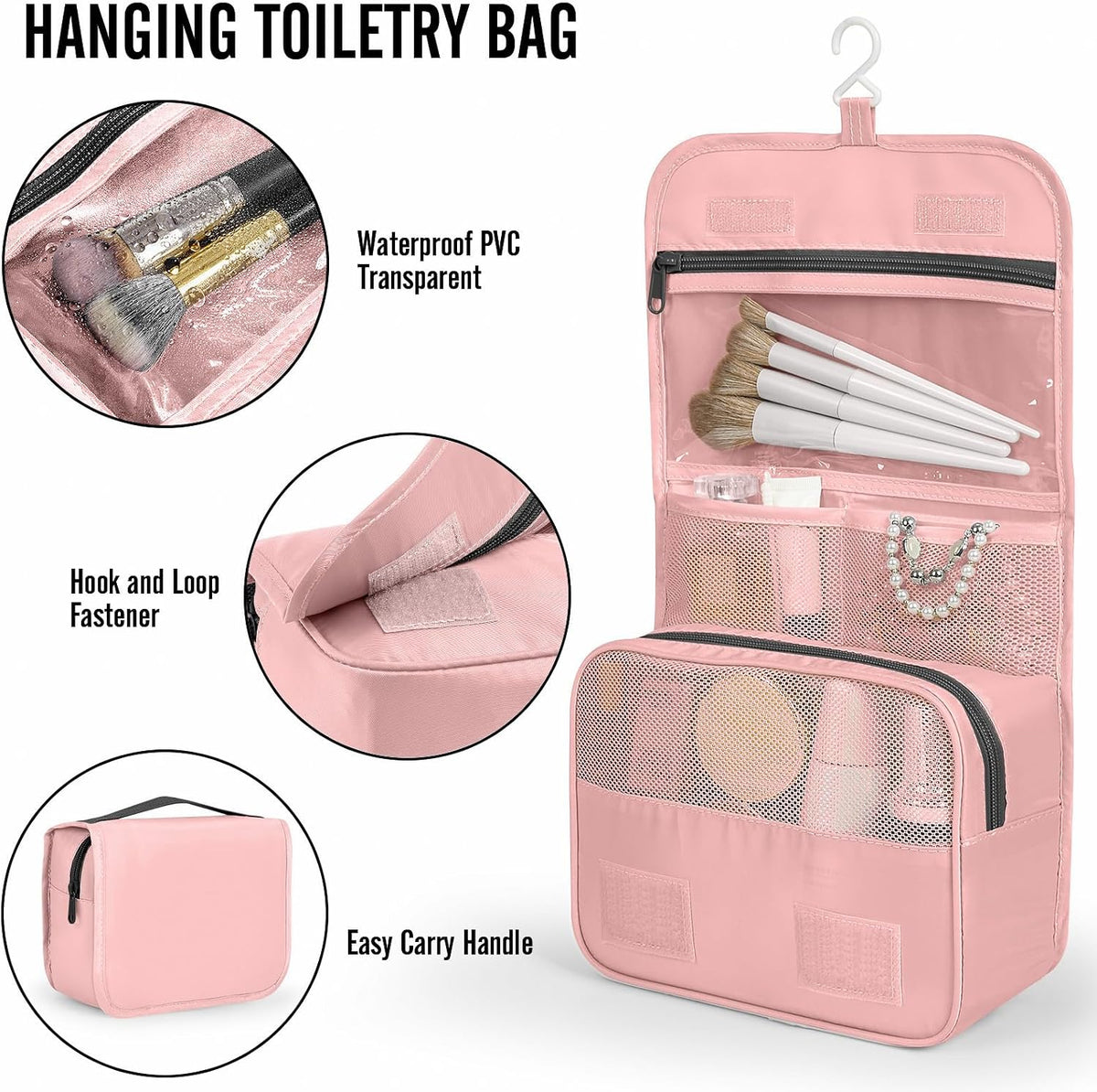 Veken 8 Set Packing Cubes for Travel Essentials,Anti-Wrinkle Buckled Suitcase Organizer for Shoe & Toiletry Bag,Carry On Luggage Bag with 99+ Count Mesh Holes for Airplane & College Dorm Accessories