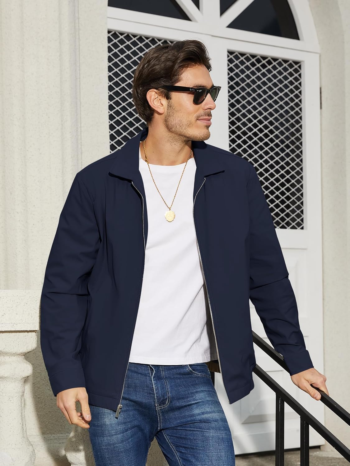 TACVASEN Men's Lightweight Jacket Fall Water-repellent Windbreaker Jackets