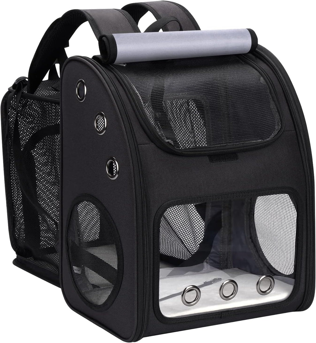 Expandable Cat Backpack Carrier for Small Cats & Pets Up to 18 lbs