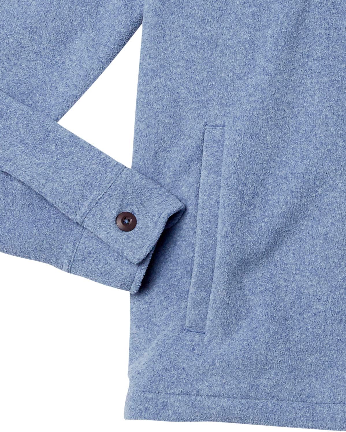 Amazon Essentials Men's Long-Sleeve Polar Fleece Shirt Jacket for Winter, Jackets