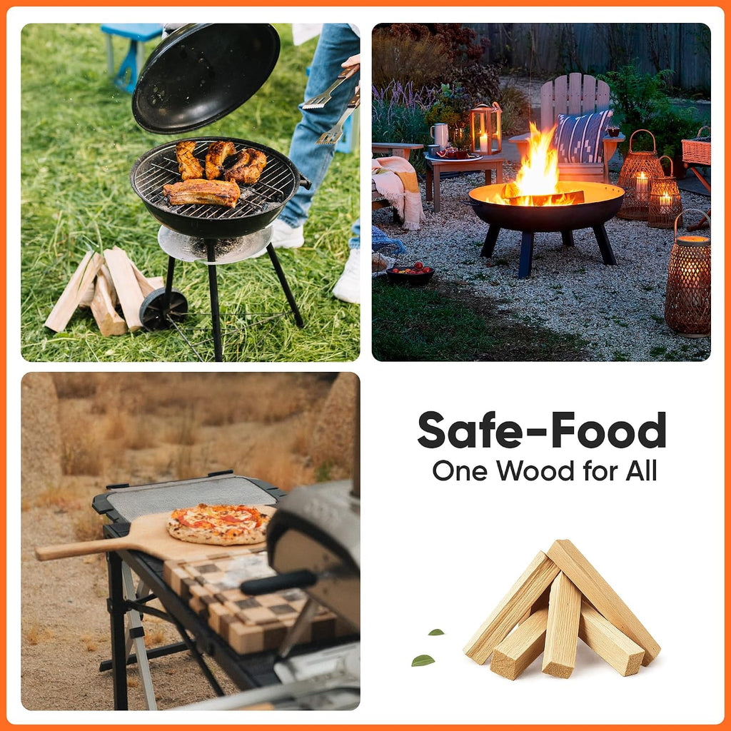 Allen's Wood Fire Starter Cups – Natural Wax & Wood Chip Firestarters for Campfires, Fire Sticks for Fireplace, Grilling & BBQ – 15 Min Burn – Clean Fire Start – Great for Travel & Hunting