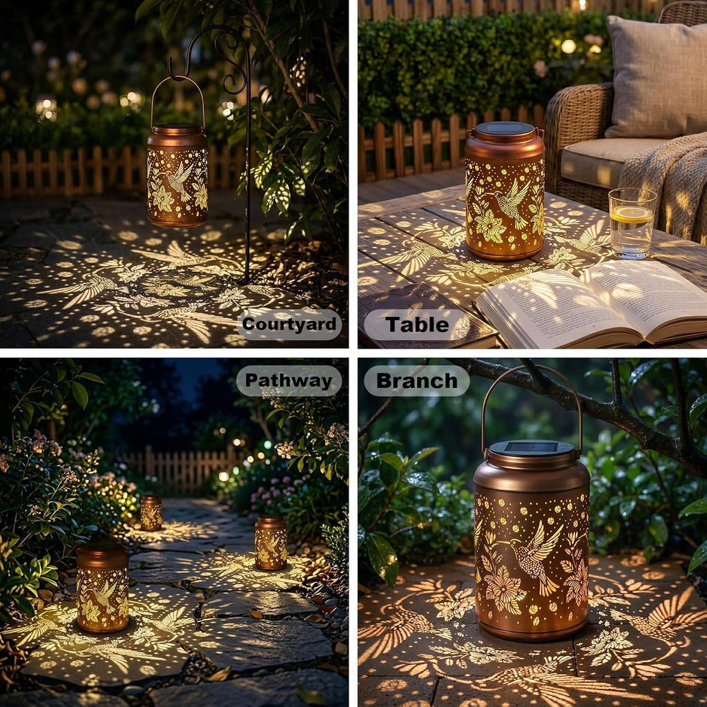 Cawalap Birthday Day Gifts for Women, Solar Lanterns Outdoor Waterproof