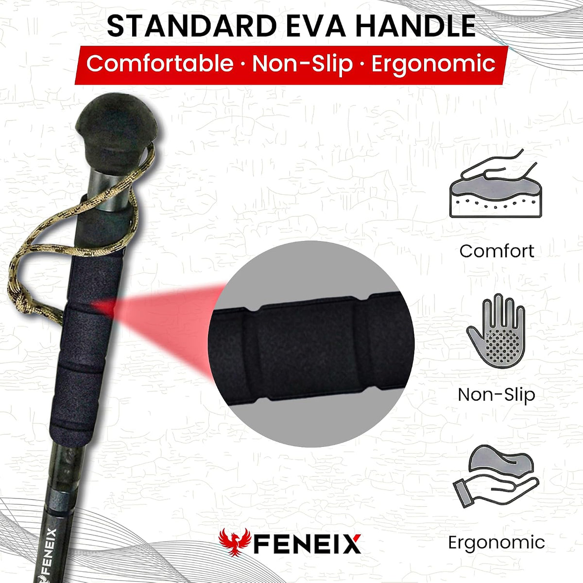 Collapsible Hiking Stick – 8-Section Aluminum Walking Sticks for Hiking and Outdoor Trekking Poles for Seniors with Multifunctional Accessories for Men and Women