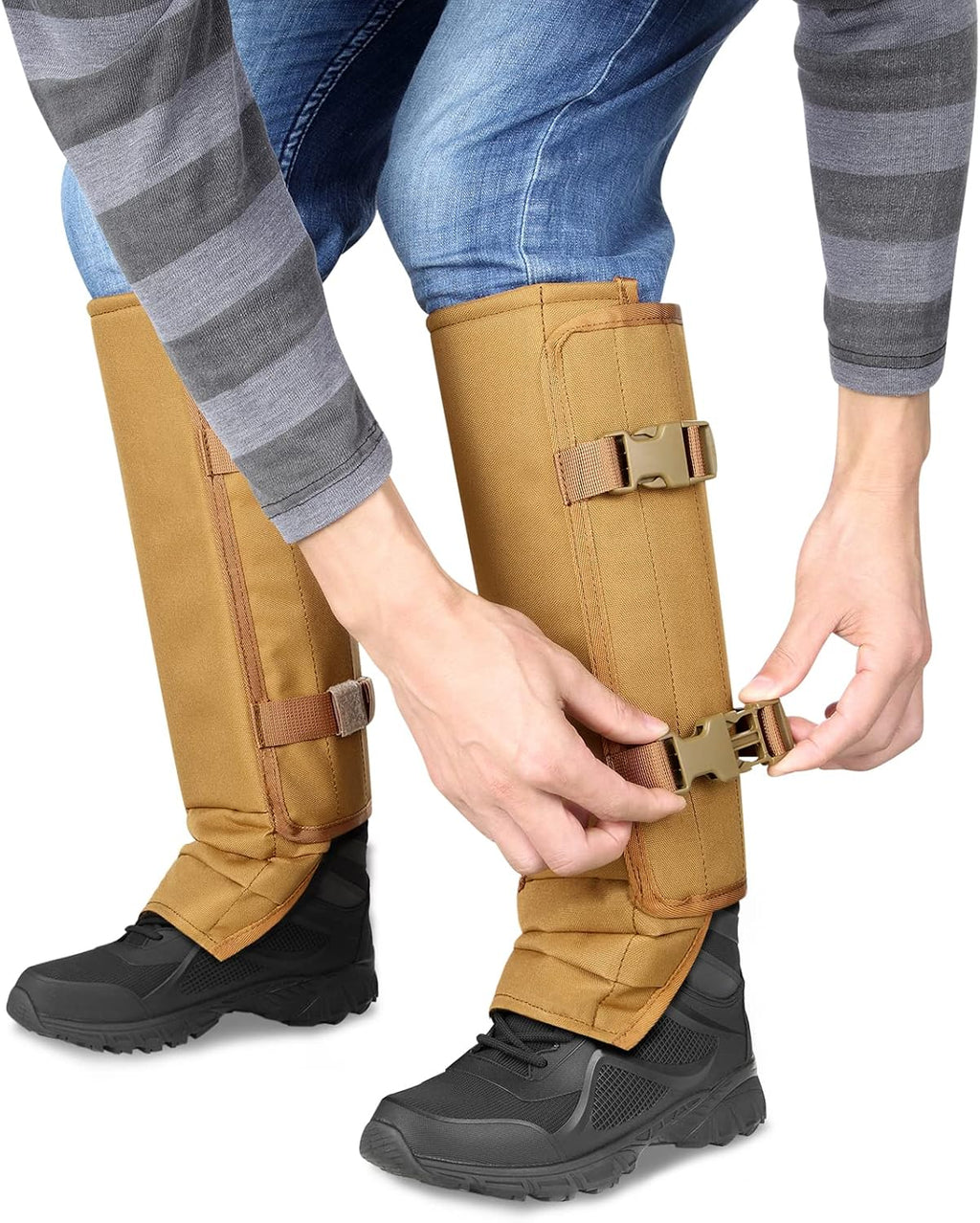UIIHUNT Snake Gaiters, Waterproof Snake Chaps Snake Gaiter for Men Women, Adjustable Snake Bite Protection Snake Guards
