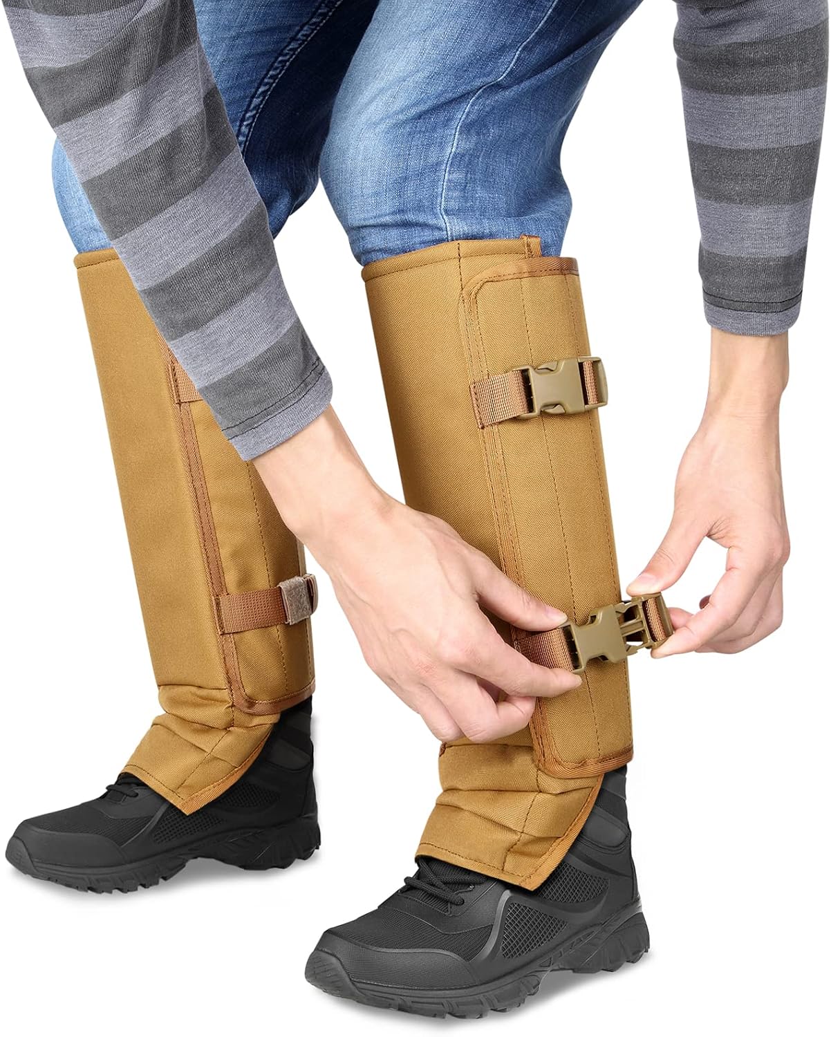 LUCKY CLOVER Snake Gaiters, Waterproof Snake Guards Bite Protection for Lower Legs, Snake Proof Gaiters Fit for Men & Women