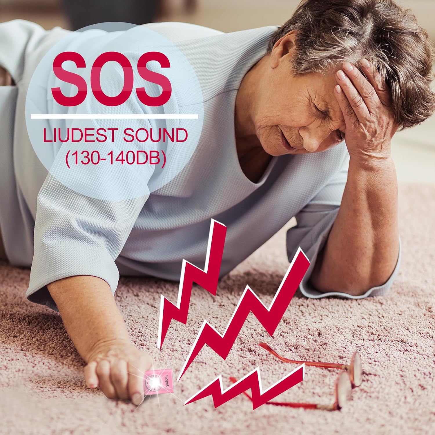 Personal Safety Alarm for Women – Superior Loud Siren & SOS Strobe