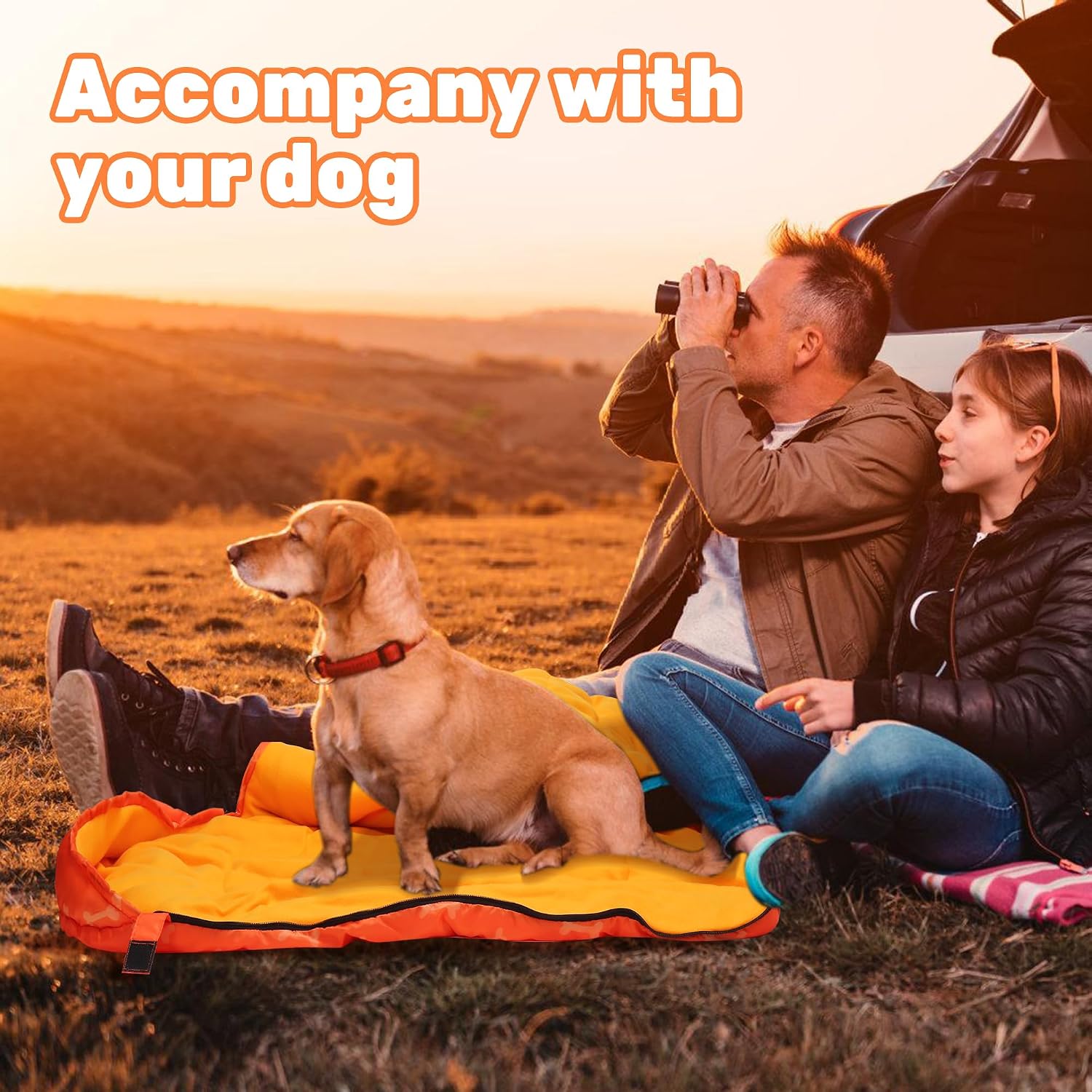Lifeunion Dog Sleeping Bag with Storage Bag