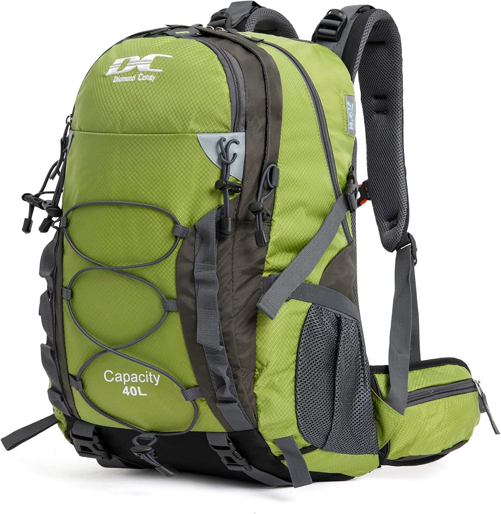 Diamond Candy 40L Hiking Backpack Waterproof Daypack for Men and Women