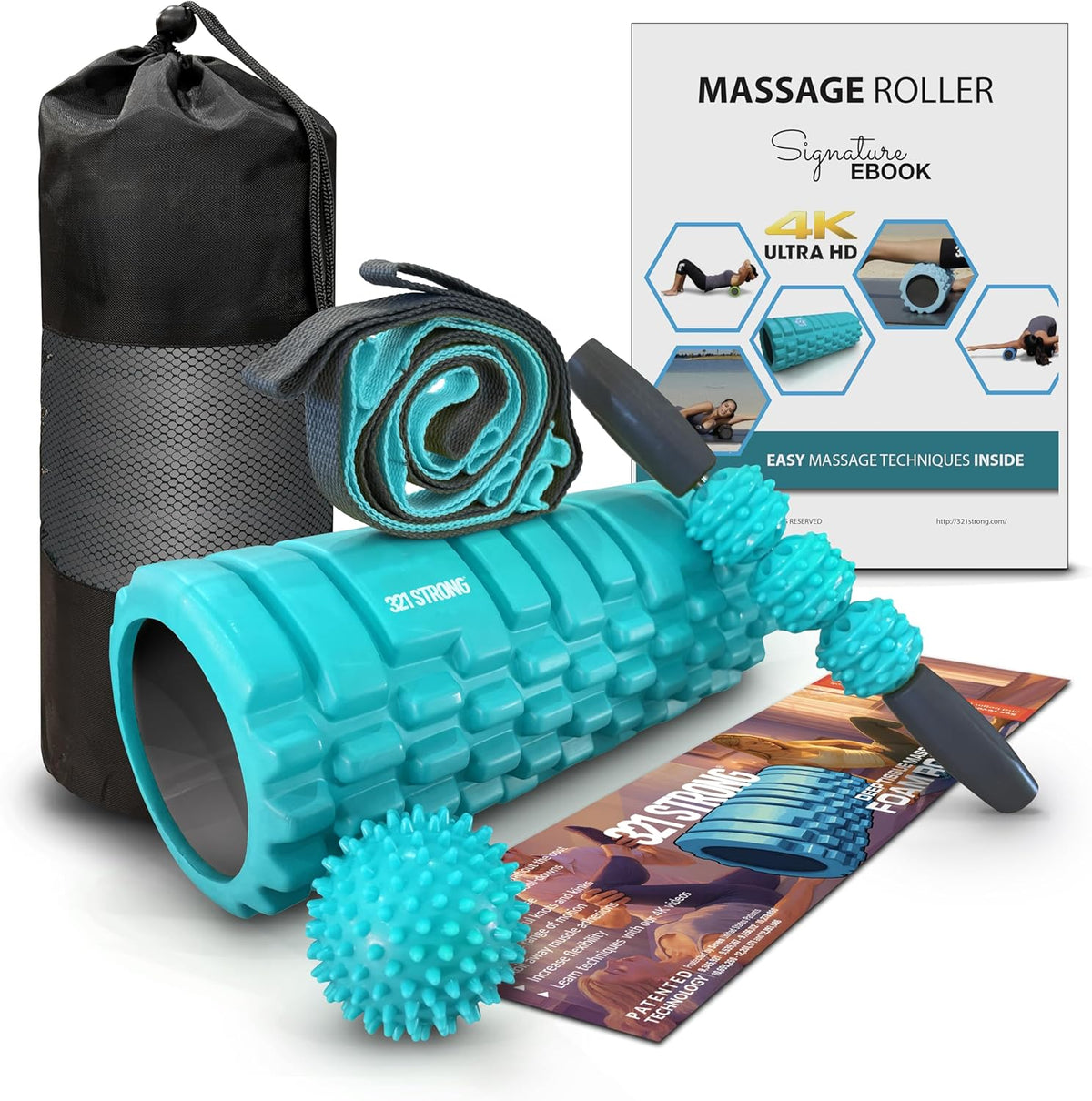 321 STRONG 5-in-1 Massage Set, Complete Mobility Kit for Workout Recovery