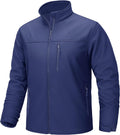 TACVASEN Mens Lightweight Softshell Jacket Fleece Waterproof Windbreaker