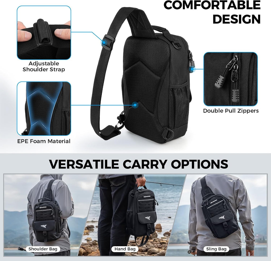 KastKing Everyday Essential Sling Tackle Bag & Tool Set