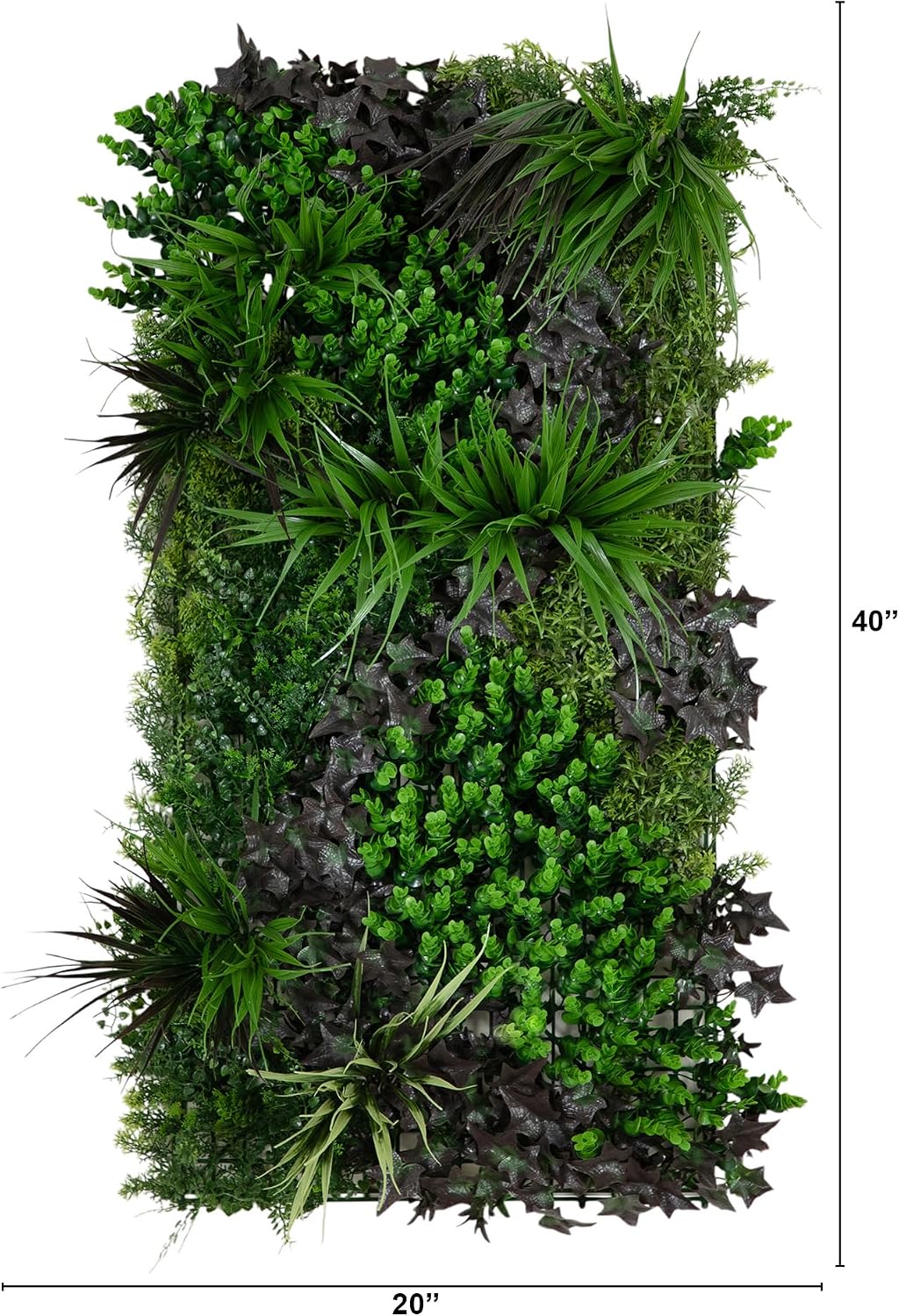 Nearly Natural Borneo Jungle Artificial Living Wall Panel, 20in x 40in, UV Resistant, Indoor/Outdoor Use