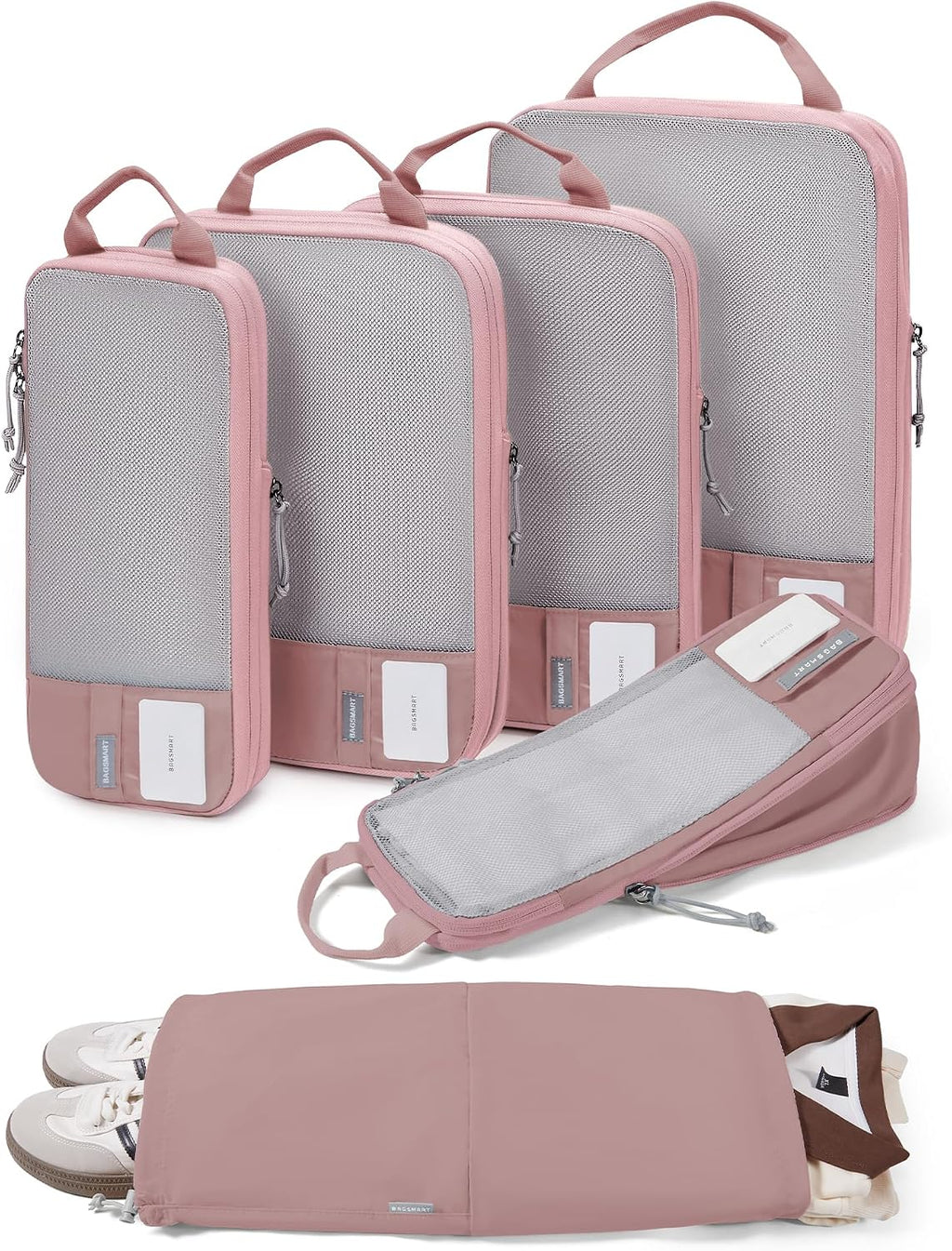 BAGSMART Compression Packing Cubes for Travel Essentials
