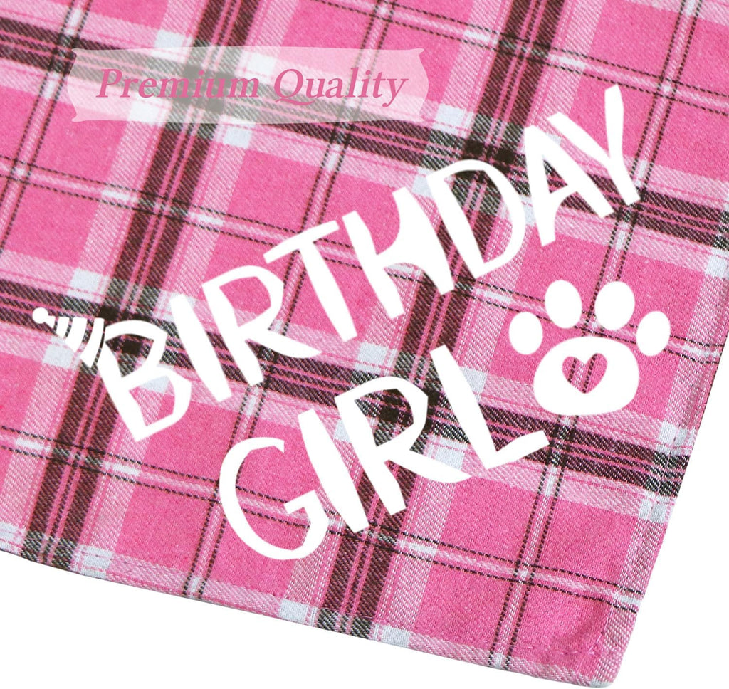 STMK Cat Birthday Party Supplies, Cat Birthday Hat with Number Cat Birthday Bandana Girl Bow Tie Collar for Cats Kittens Birthday Decorations