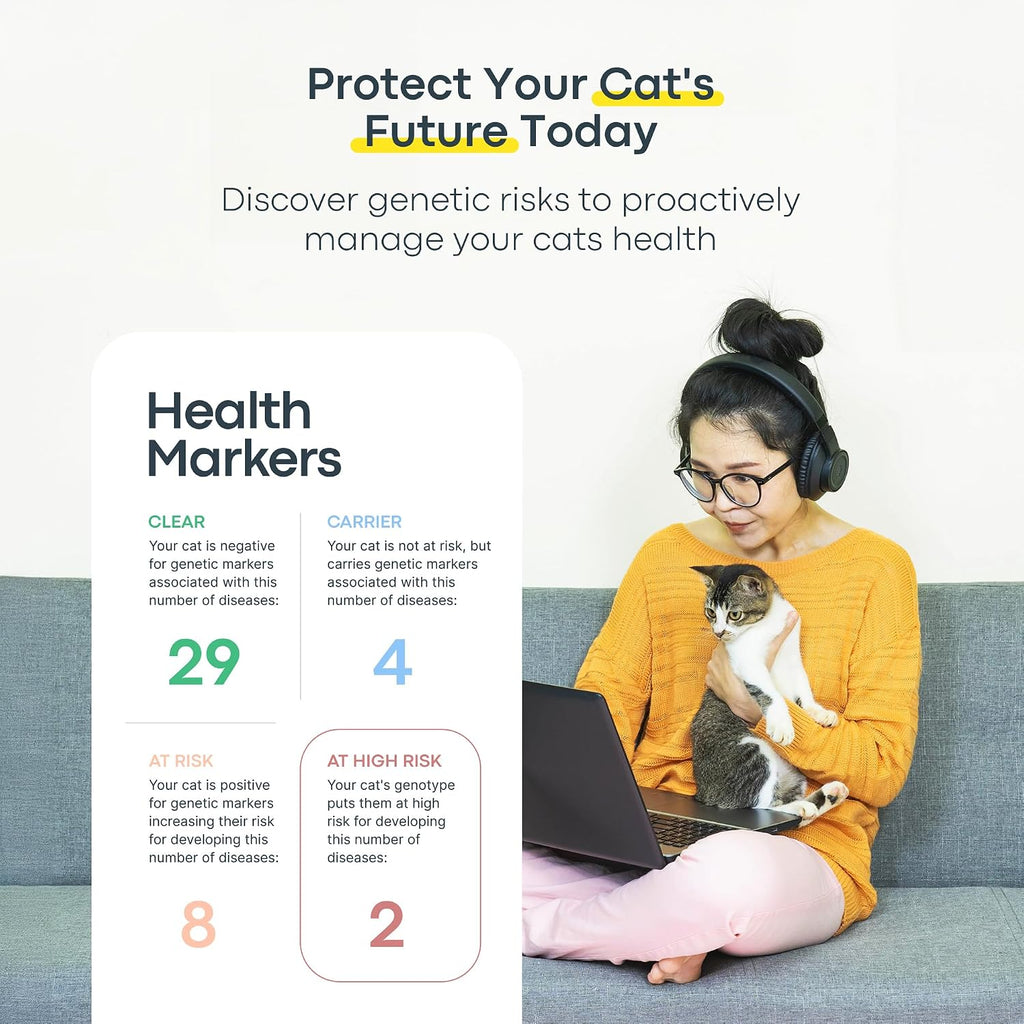 Basepaws Cat DNA Test Kit, Breed, Health & Dental Insights, 114 DNA Traits