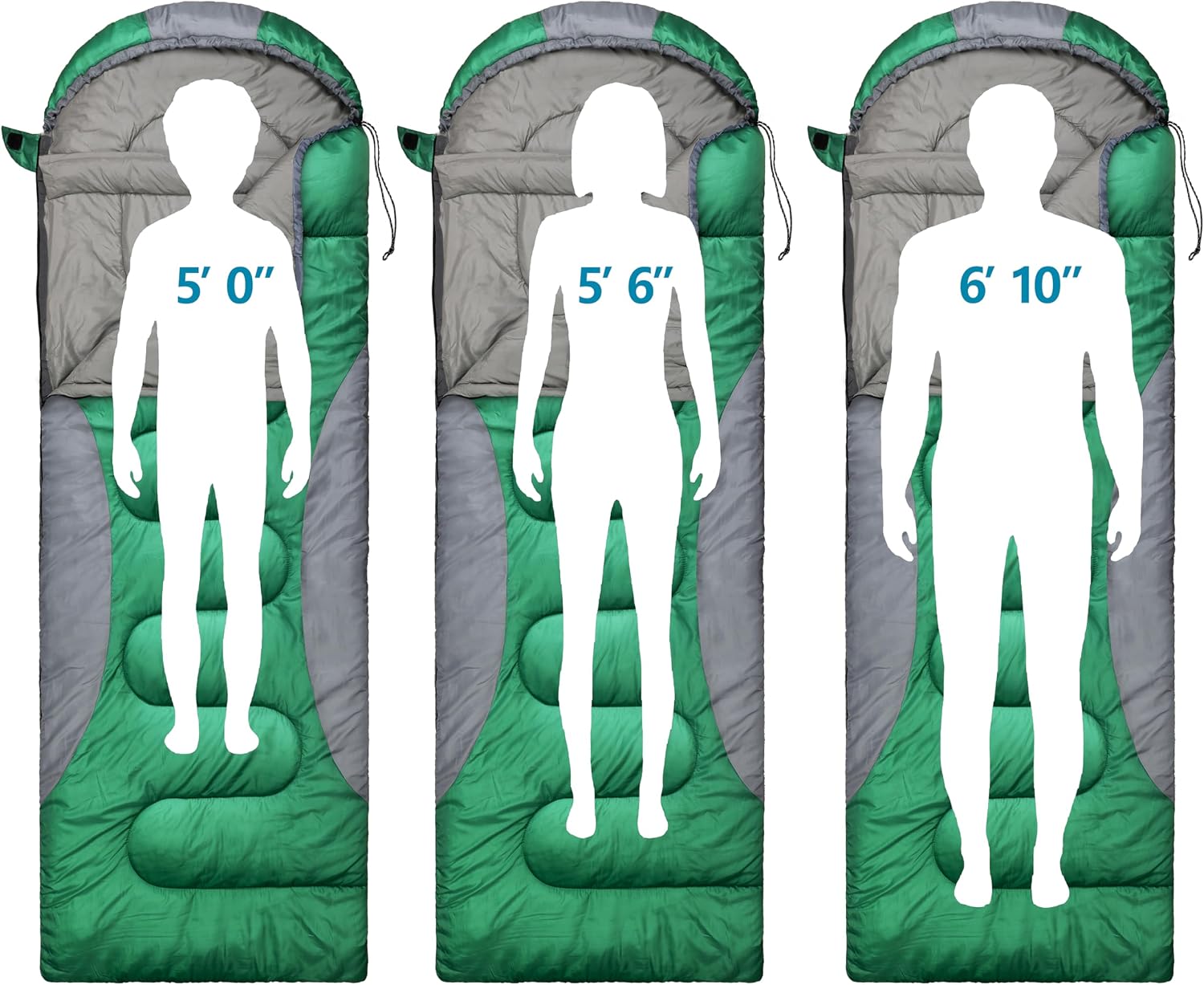 0 Degree Winter Sleeping Bags for Adults, Cold Weather Camping