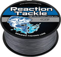 Reaction Tackle Braided Fishing Line - Pro Grade Power Performance for Saltwater or Freshwater Fish - Colored Fishing Line Braid for Extra Visibility
