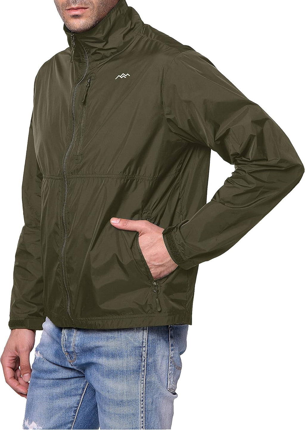 TRAILSIDE SUPPLY CO. Mens Windbreaker Jackets Lightweight Packable Jacket