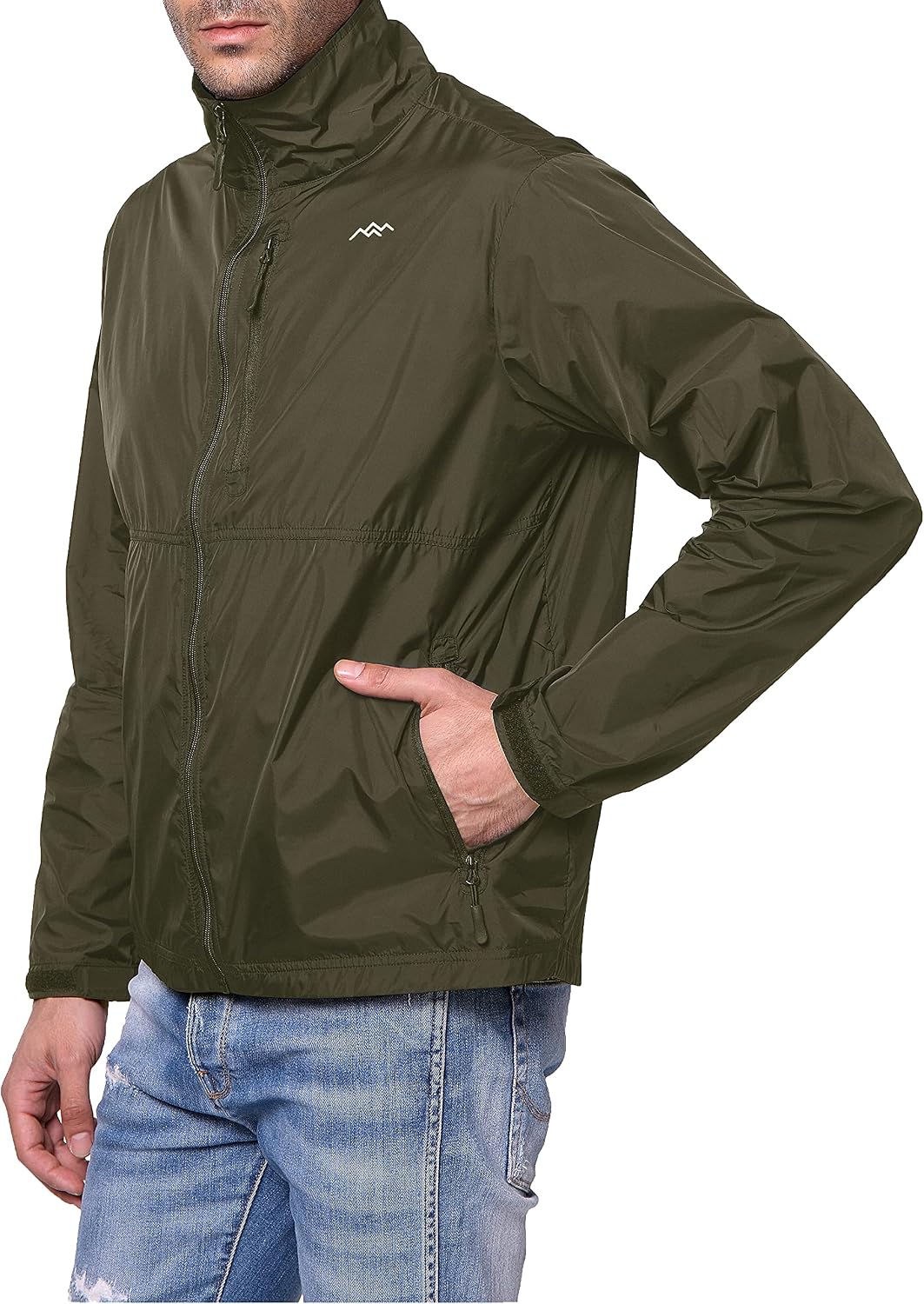 TRAILSIDE SUPPLY CO. Mens Windbreaker Jackets Lightweight Packable Jacket