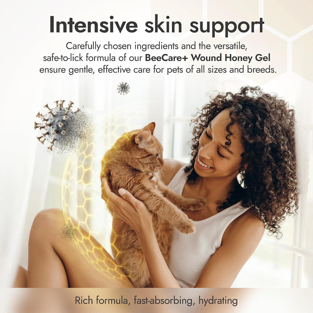 Manuka Honey Wound Gel for Hot Spot Treatment for Dogs and Cats – Helps with Irritations, Cuts, Rashes, Abrasions, and Scrapes – Colloidal Silver for Dogs 2 oz