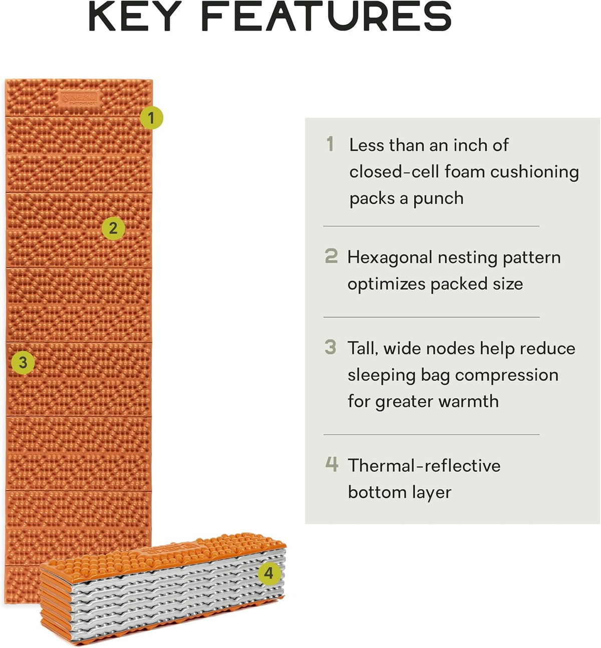 NEMO Equipment Switchback Foam Sleeping Pad
