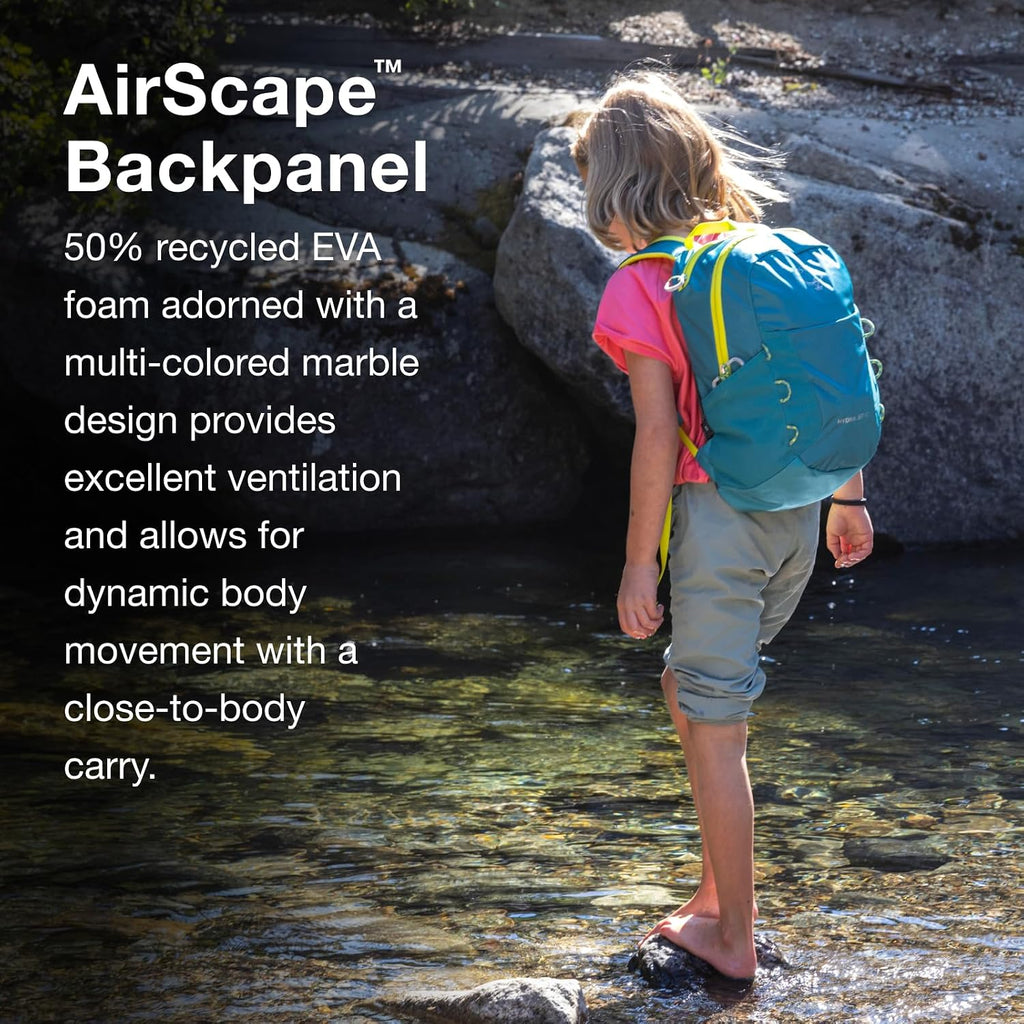 Osprey HydraJet 12L Kids' Hiking Pack with Hydraulics Reservoir, Green OS