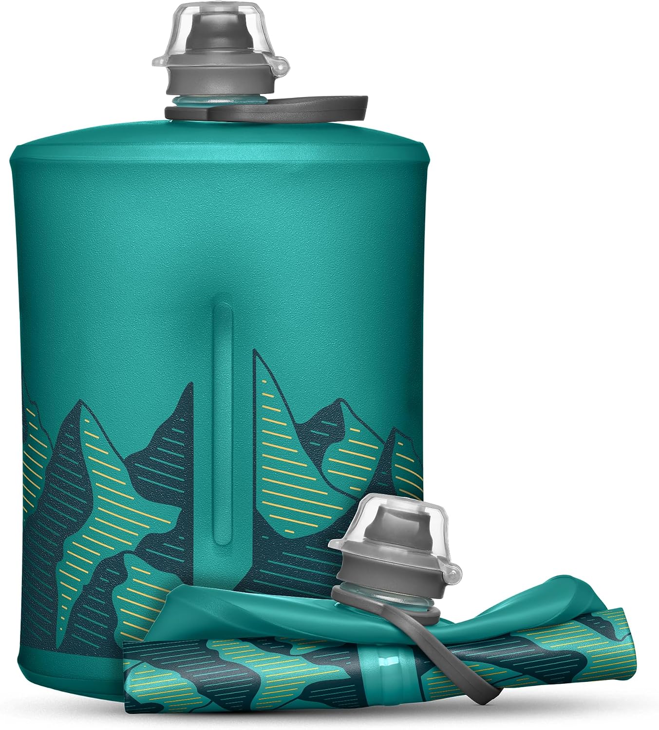 HydraPak Stow Collapsible Water Bottle (500ml, MTN Tahoe Blue)
