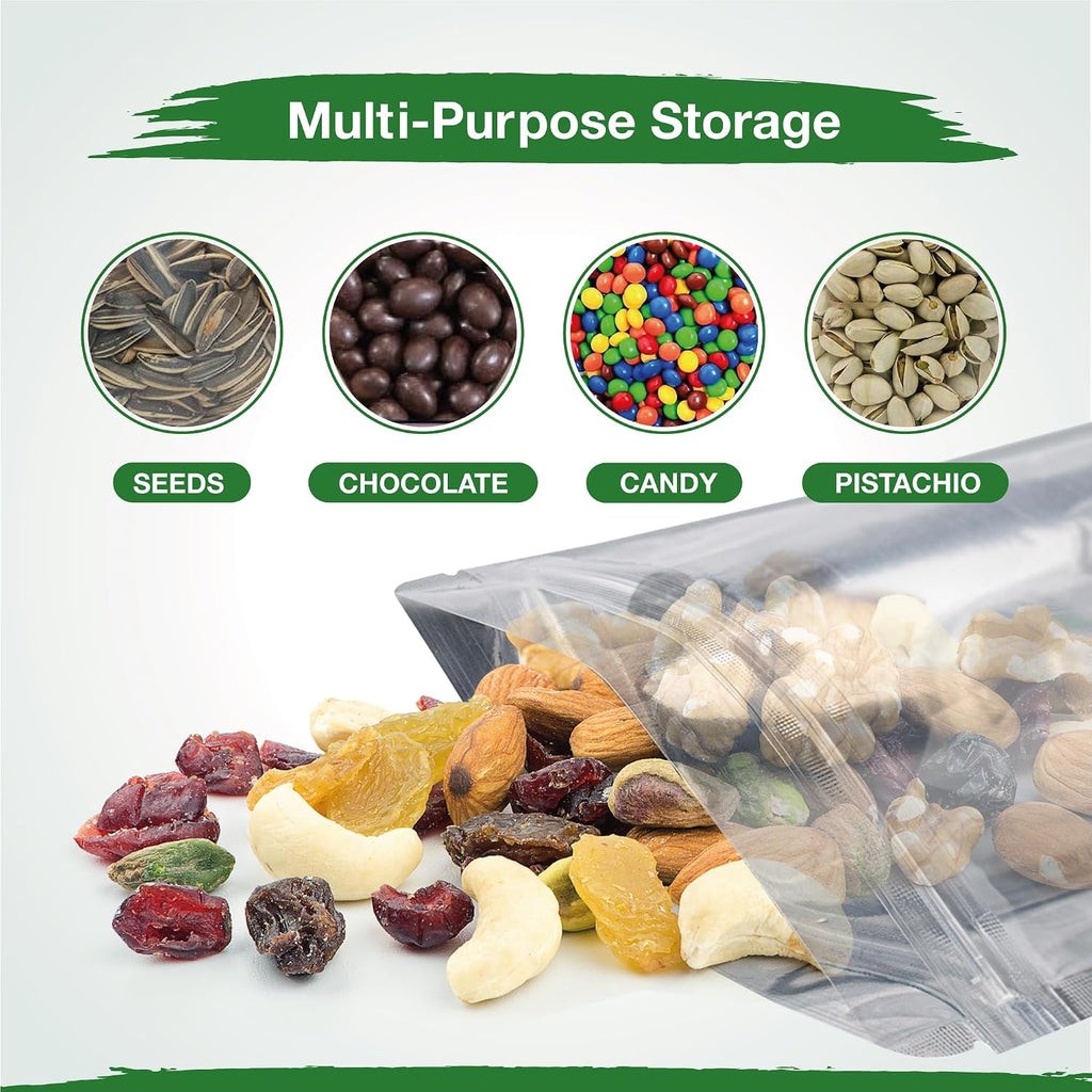 4x6 Mylar Bags for Food Storage with 7.5mil Thick - Pack Of 100