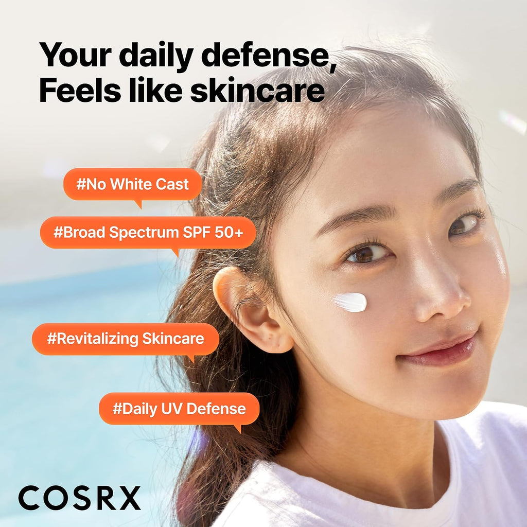 COSRX Vitamin E Sunscreen SPF 50, Natural Glow, for Oily Skin, 1.69 fl oz