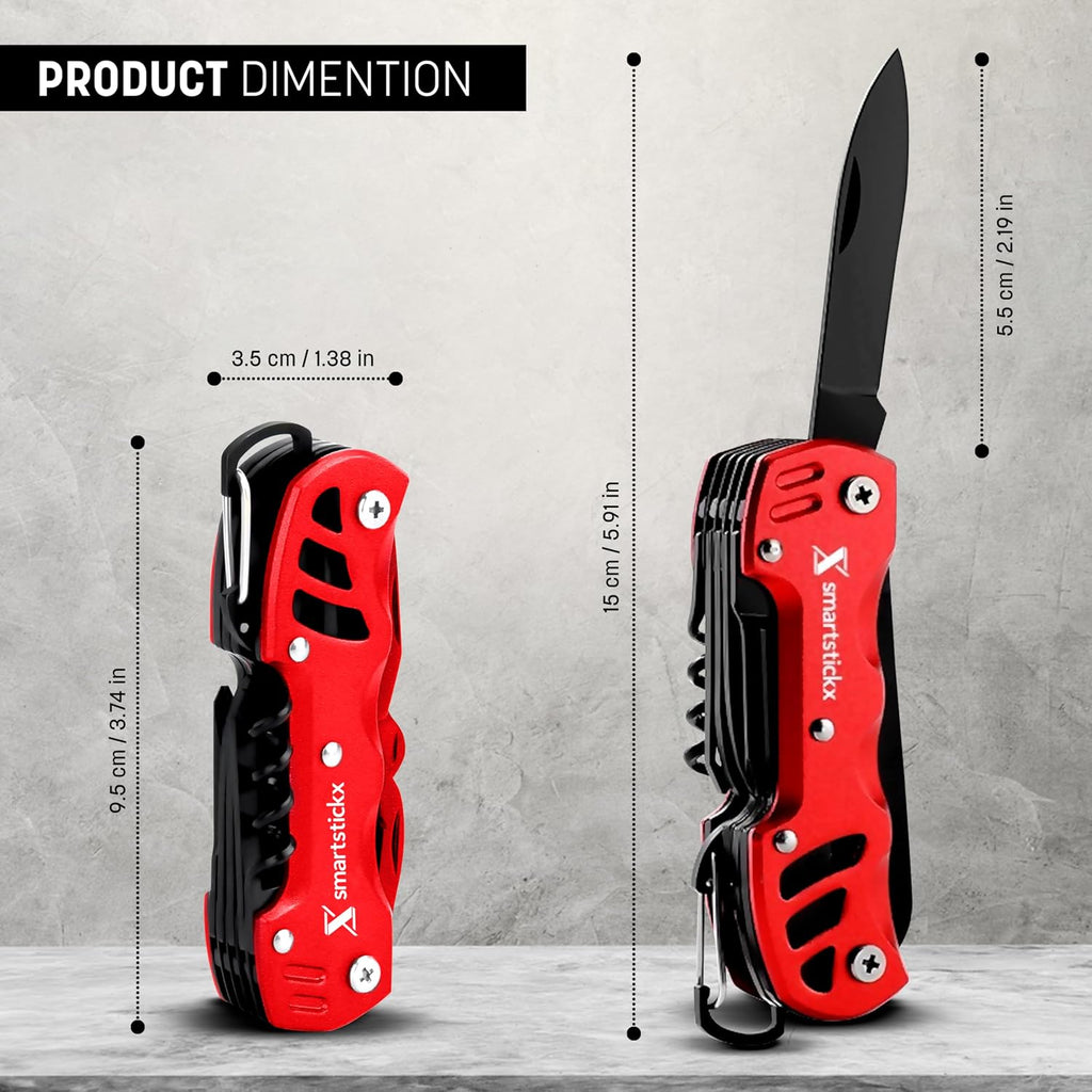 16 In 1 Multi tool Pocket Knife multitool Military Grade Steel: Swiss Style