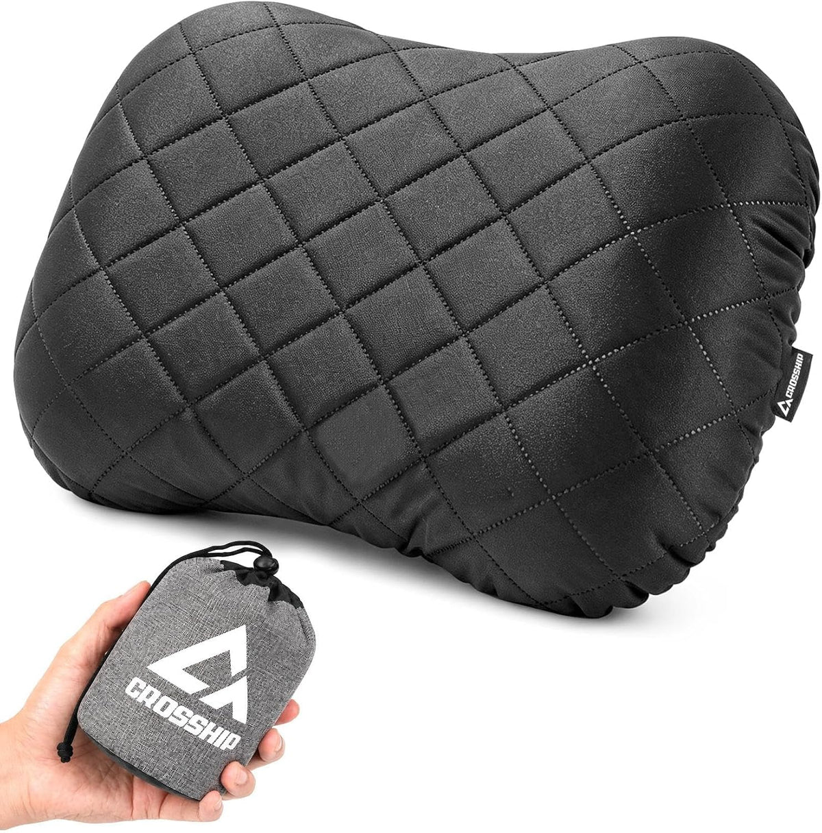 Inflatable Camping Pillow with Removable Washable Cover