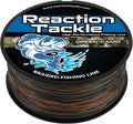 Reaction Tackle Braided Fishing Line - Pro Grade Power Performance for Saltwater or Freshwater Fish - Colored Fishing Line Braid for Extra Visibility