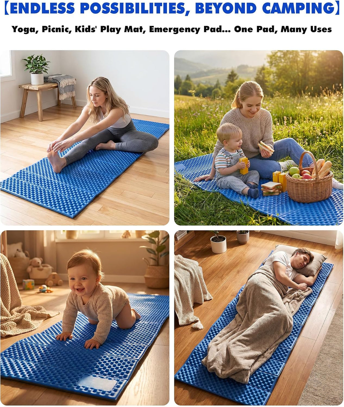 Camping Sleeping Pad, Lightweight Closed Cell Foam