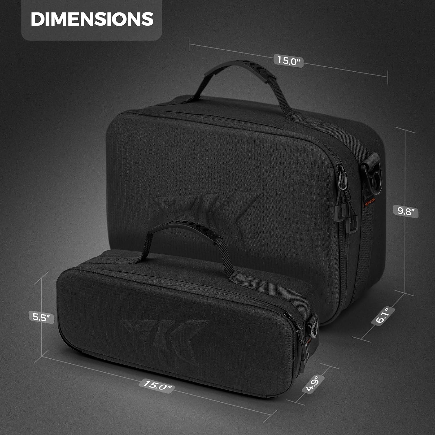 KastKing ReelTrove Fishing Reel Storage Case, Water-Resistant Fishing Bag