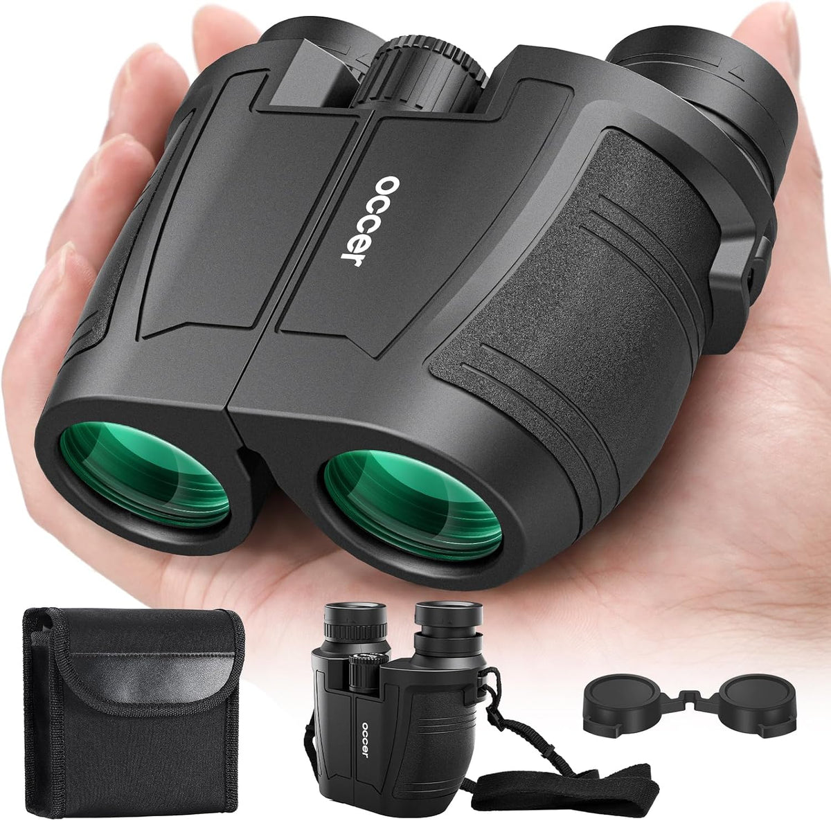 Occer 12x32 Binoculars for Adults Kids - Compact Binocular for Birdwatching