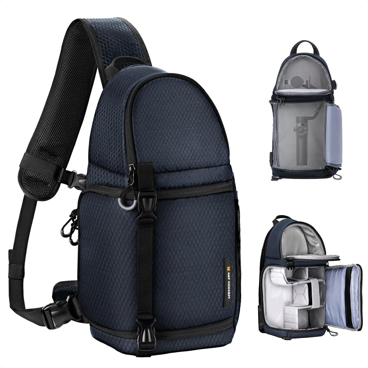 K&F CONCEPT Camera Sling Bag, Compact Crossbody Backpack, 10L