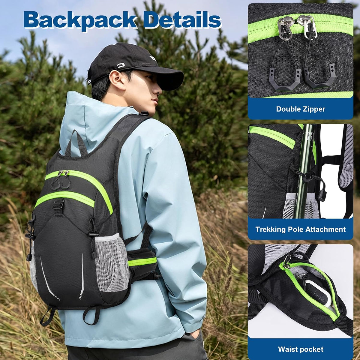 10L Small Hiking Backpack for Men Women, Lightweight Hiking Daypack