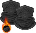 LUOLIIL VOE 2 Pack Winter Neck Gaiter Warmer for Men&Women,Windproof Face Cover Fleece Face Mask Scarf for Cold Weather Sport