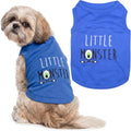 Parisian Pet Dog Shirt – 100% Cotton Shirts for Medium Dogs – Blue Sleeveless Puppy Clothes – Lightweight and Breathable Pet Apparel – Stylish and Funny Dog Clothes - Stretchy T Shirts for Dogs
