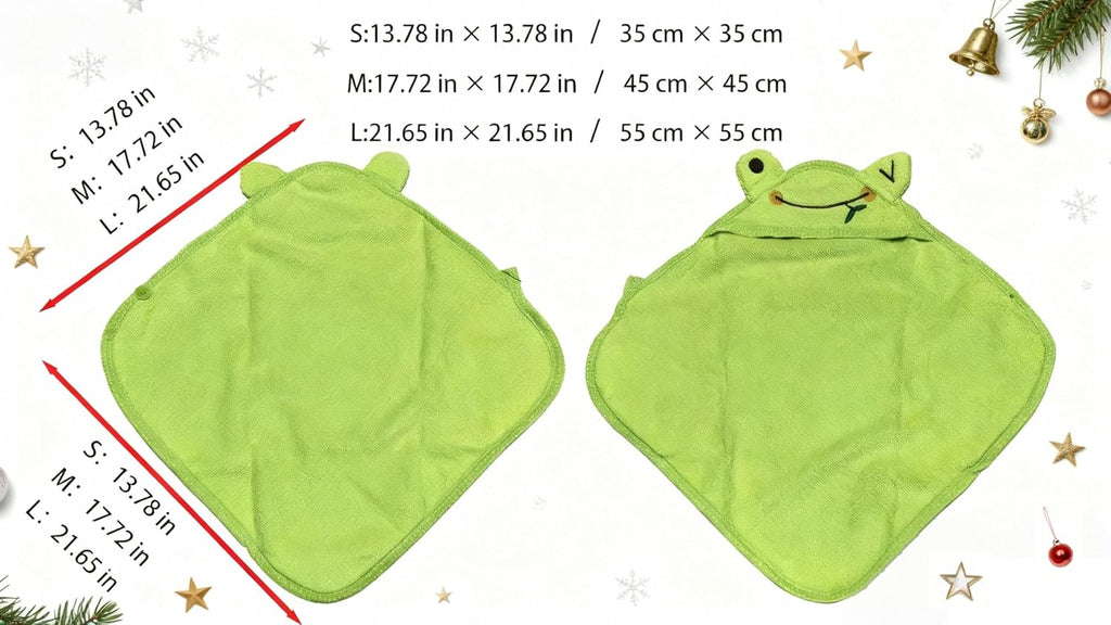 Dog Hooded Bathrobe Towel Fast Drying Absorbent Bath Warm Blanket