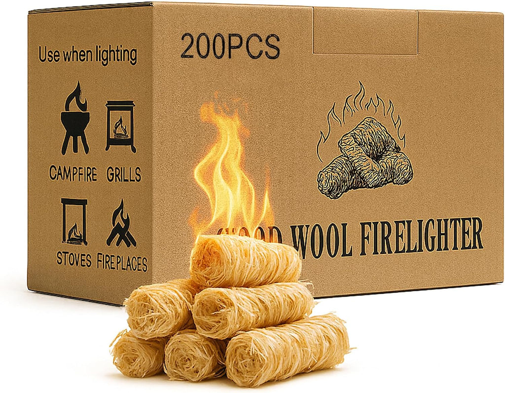200 PCS Natural Wax & Sawdust Fire Starters