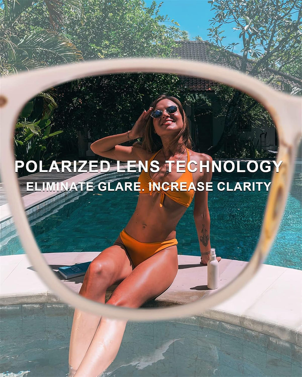 FIMILU 2 Packs Sunglasses for Women Polarized UV400 Protection Lens Big Frame Fashion Glasses Trendy Stylish Shade