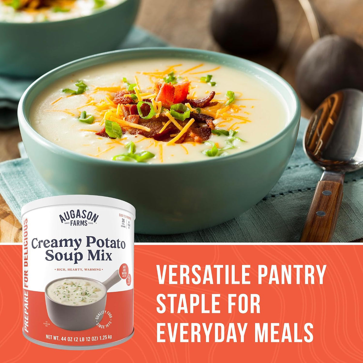 Augason Farms Creamy Potato Soup Mix Can