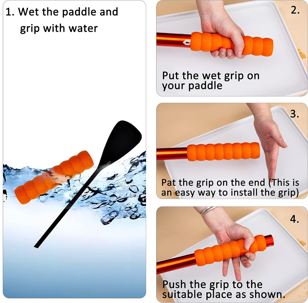 Kayak-Paddle-Grips-2-Pack - No-Slip Oar-Grip for Take-Apart Paddles,Blister Prevention Kayaking Accessories(Diameter 30mm/1.18 inches)